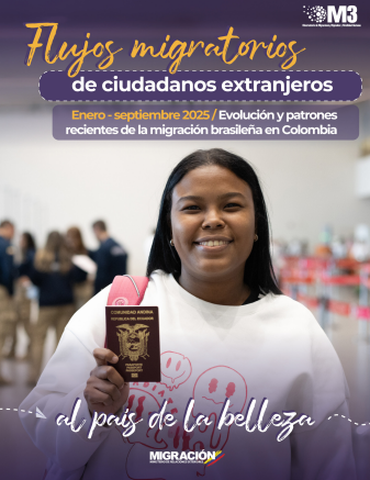 Flujos migratorios de extranjeros en Colombia enero a septiembre de 2025