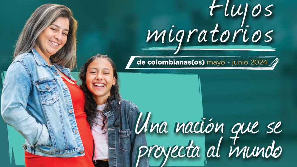 Portada de Informe de flujos de colombianas(os) mayo - junio 2024