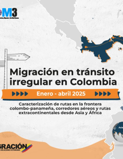 Migración irregular en tránsito en Colombia enero a abril 2024