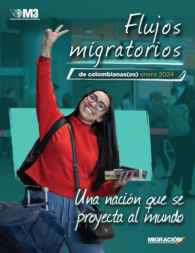Informe de flujos de colombianas(os) Enero 2024