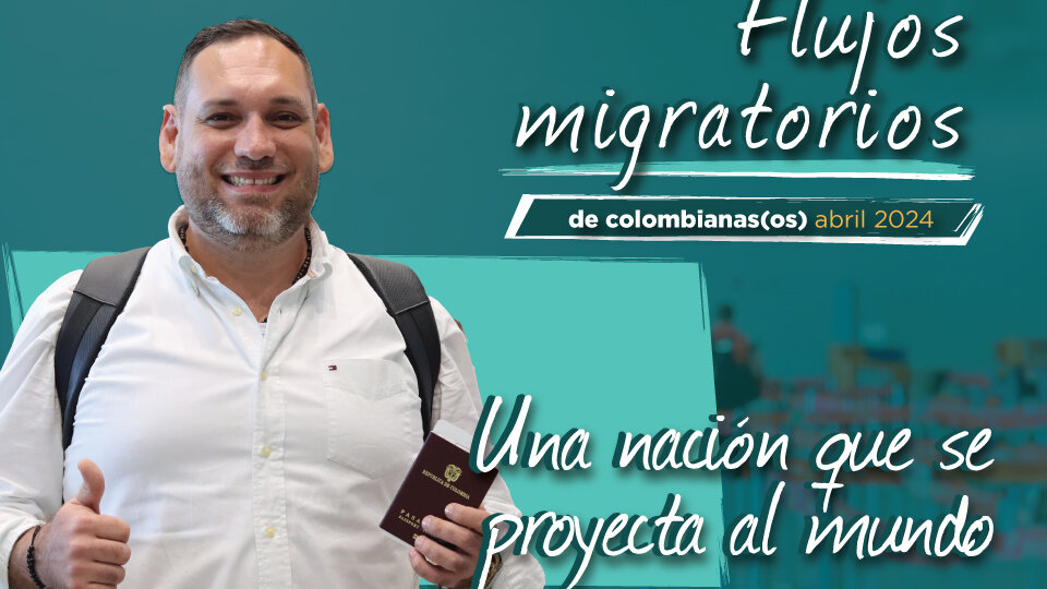 Portada de Informe de flujos de colombianas(os) abril 2024