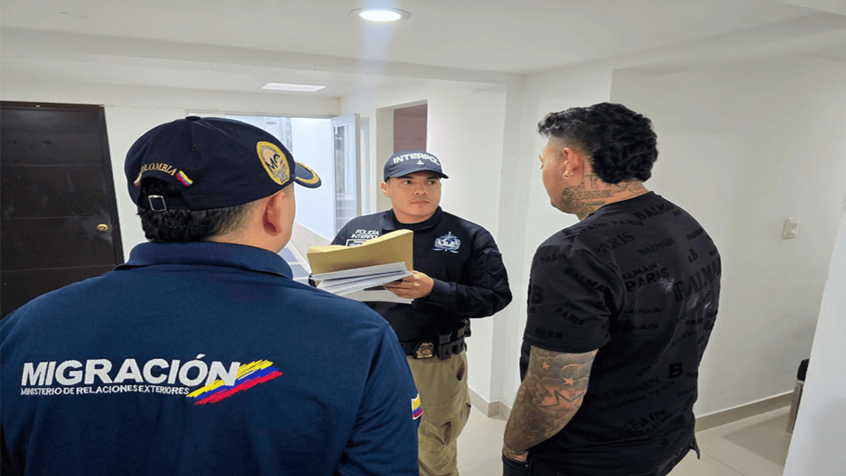 Hombre capturado por Migración Colombia en Antioquia