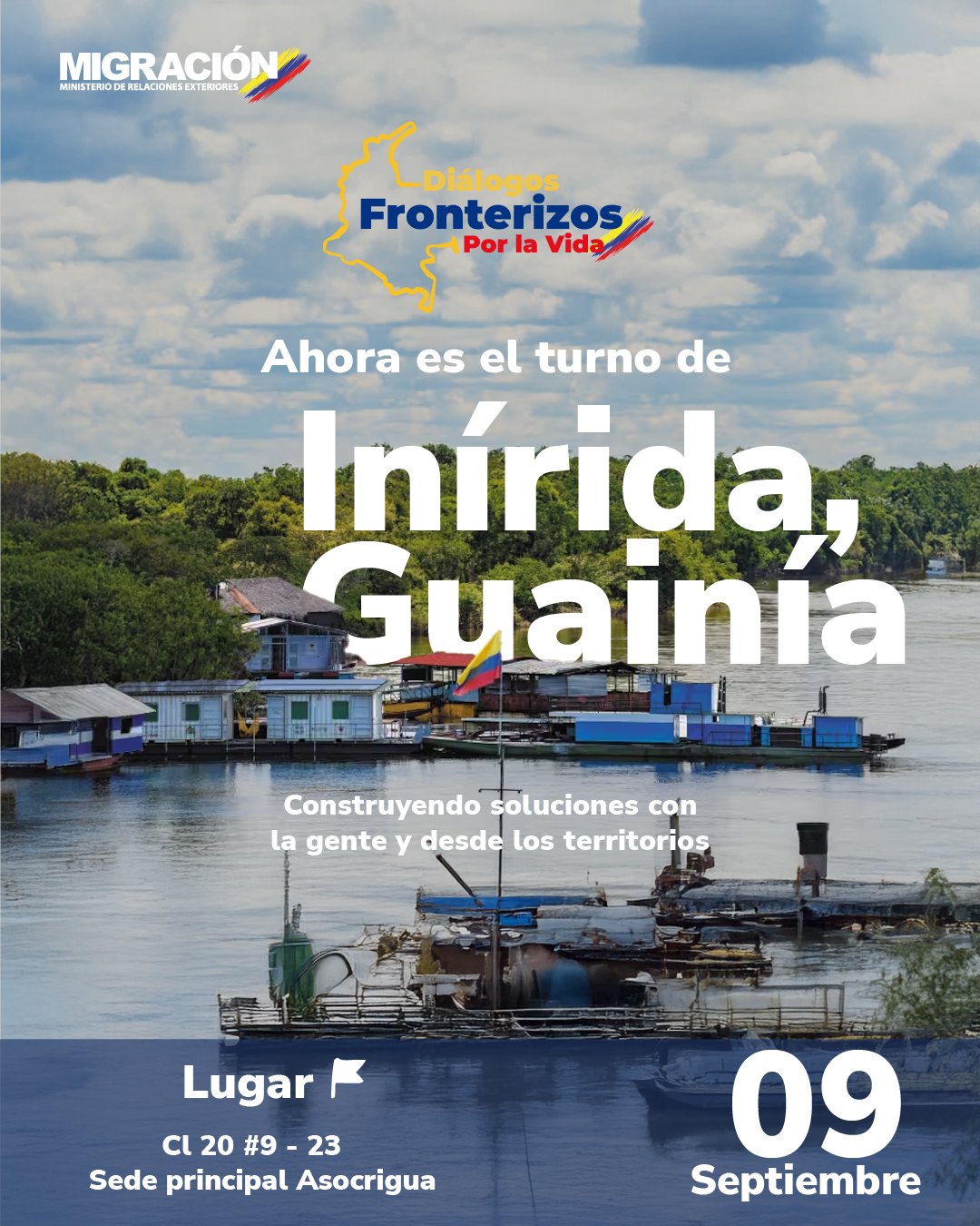 Portada de Relatoría del Diálogo Fronterizo por la Vida capítulo Inírida - 11 de septiembre de 2025