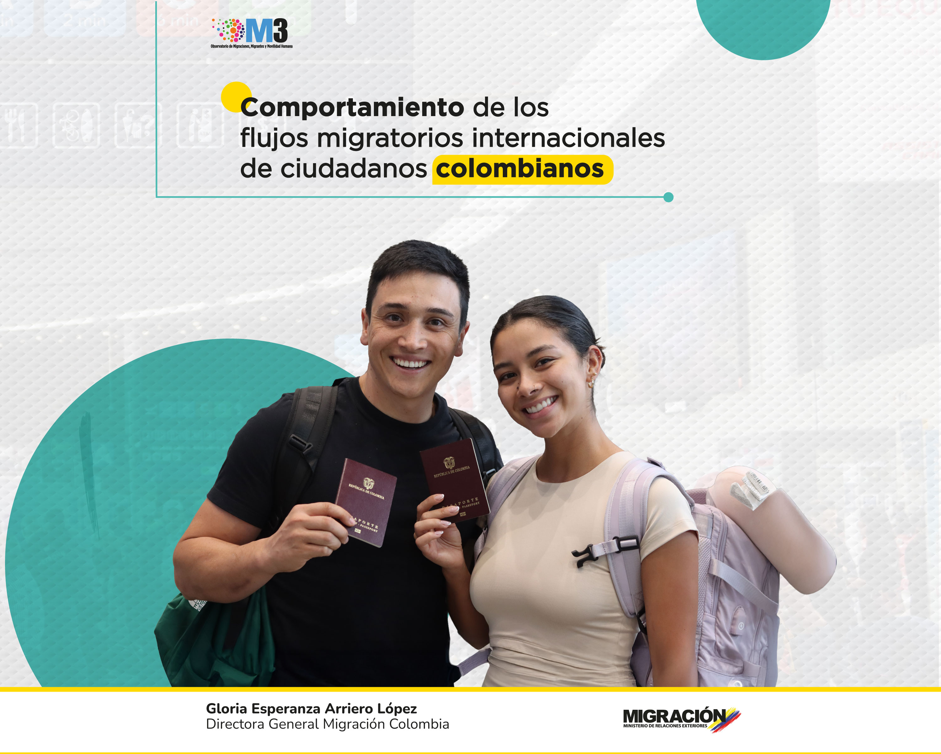 Portada de Comportamiento de los flujos internacionales de colombianos