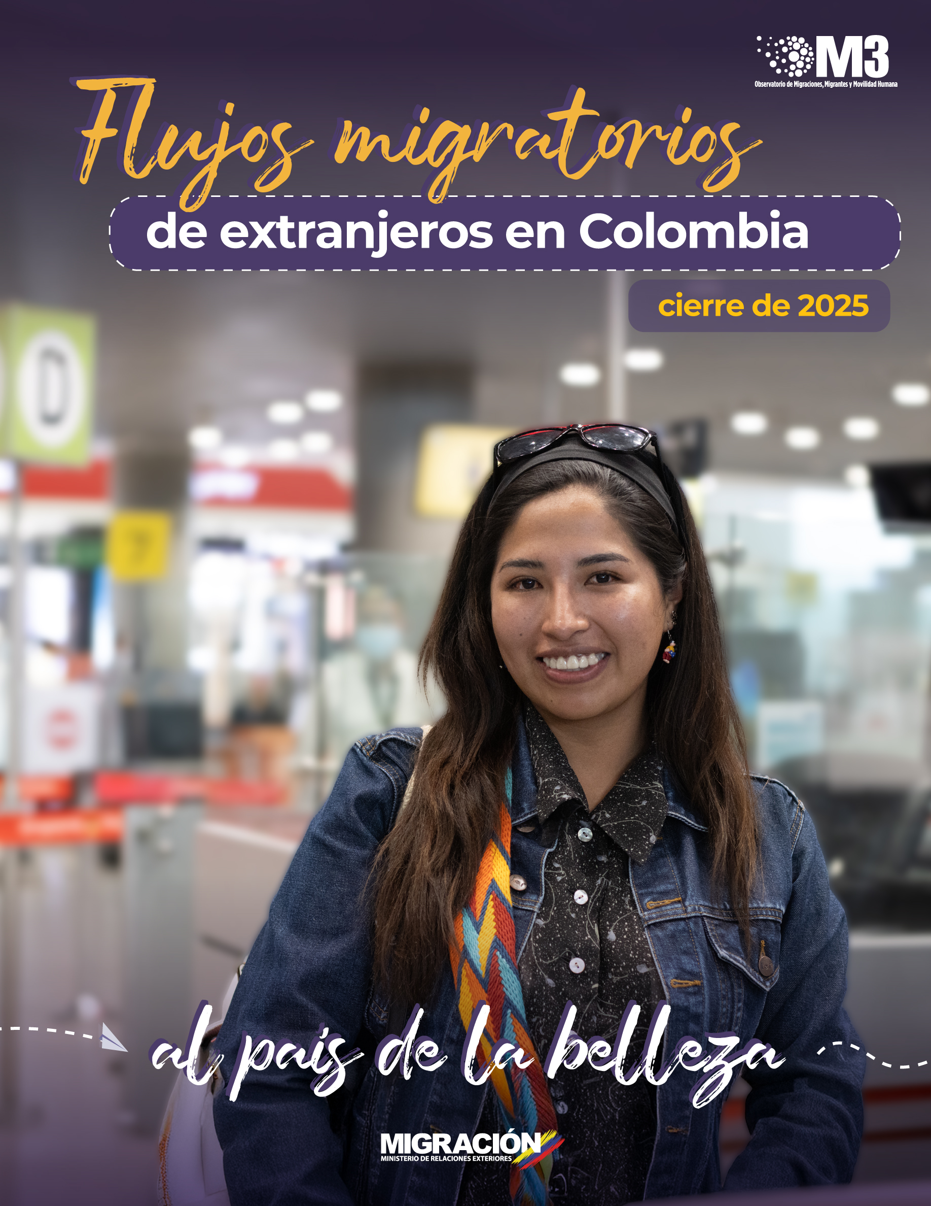 Portada de Flujos migratorios de extranjeros en Colombia: Cierre de 2025