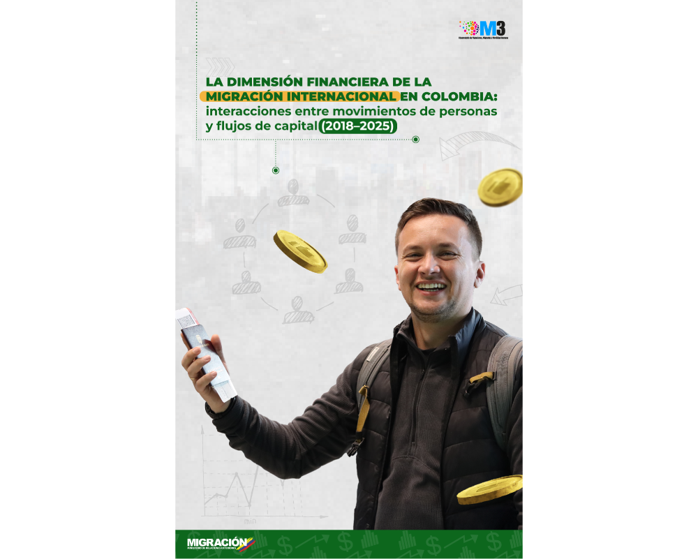 Portada de La dimensión financiera de la migración internacional en Colombia (2018-2025)