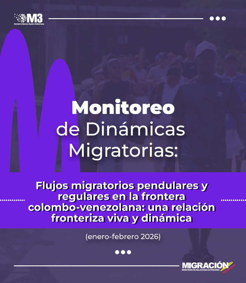 Portada de Monitoreo de Dinámicas Migratorias (Enero-Febrero 2026): Flujos migratorios pendulares y regulares en la frontera colombo-venezolana: una relación fronteriza viva y dinámica